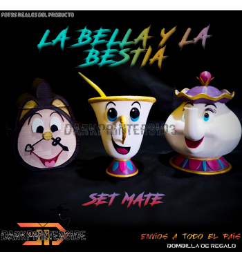 BELLA Y BESTIA Set de Mate