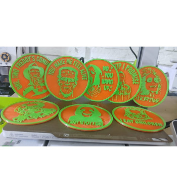 HALLOWEEN Posa Vasos Pack X8
